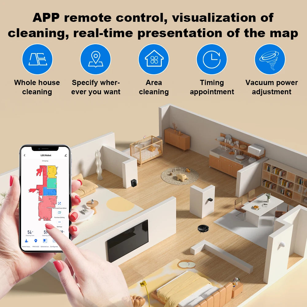 Liectroux M70 Pro Robot Vacuum Cleaner & Mop