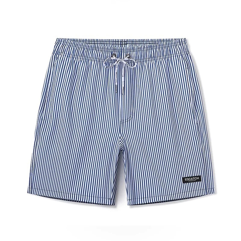 Men's summer boardshorts by ShopHub NZ with breathable mesh liner, elastic waist, side pockets, ideal for gym and beach activities.