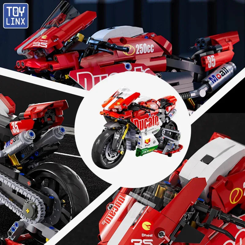 TOYLINX 883 PCS Collectible Motorcycle Display Model - ShopHub