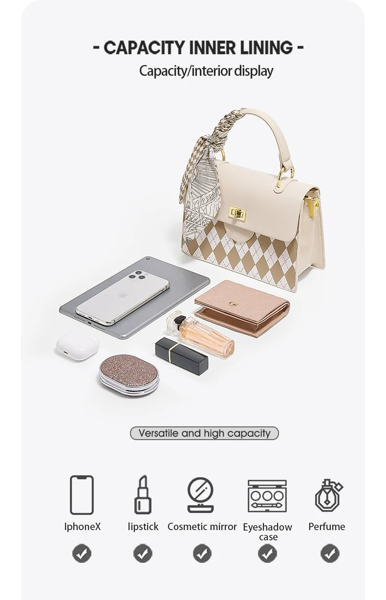 FOXER Brand Elegant Handbag for Women 2026 Fashion Shoulder Bag Female Crossbody Purse Gift for Mom,Wife