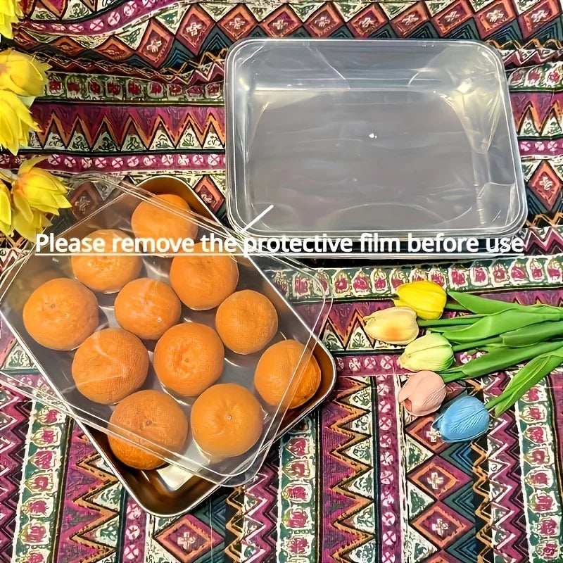 9-Piece Stackable Stainless Steel Baking Containers