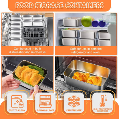 Stainless Steel Food Storage Container with Lid