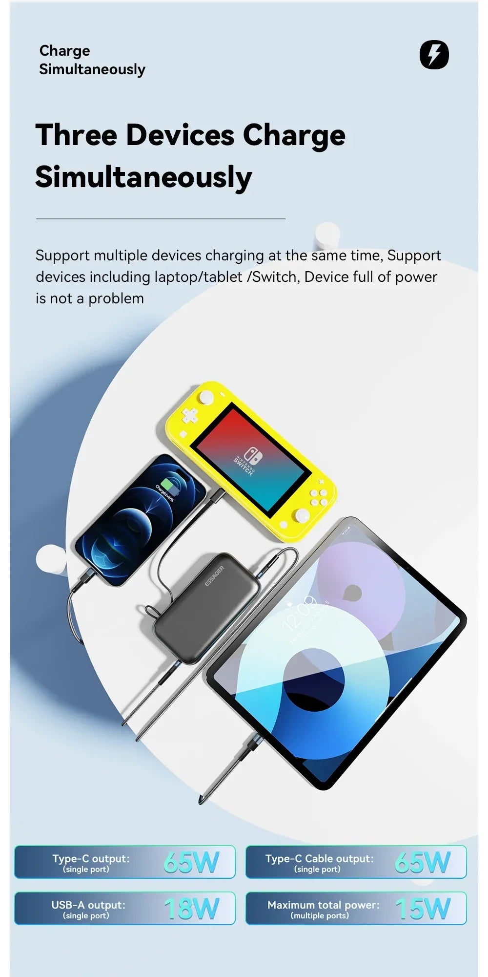 Essager 15000mAh Portable Power Bank - ShopHub