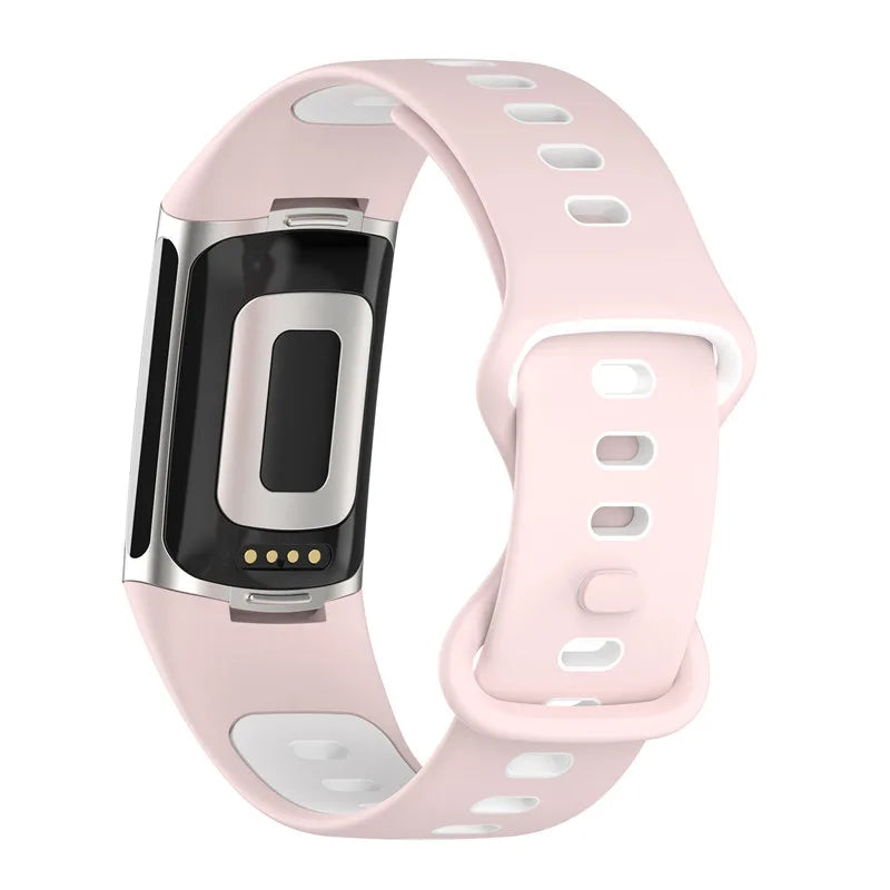 Rubber Sport Strap for the Fitbit Charge 5/6 Series (available in 21 colours) Habicare