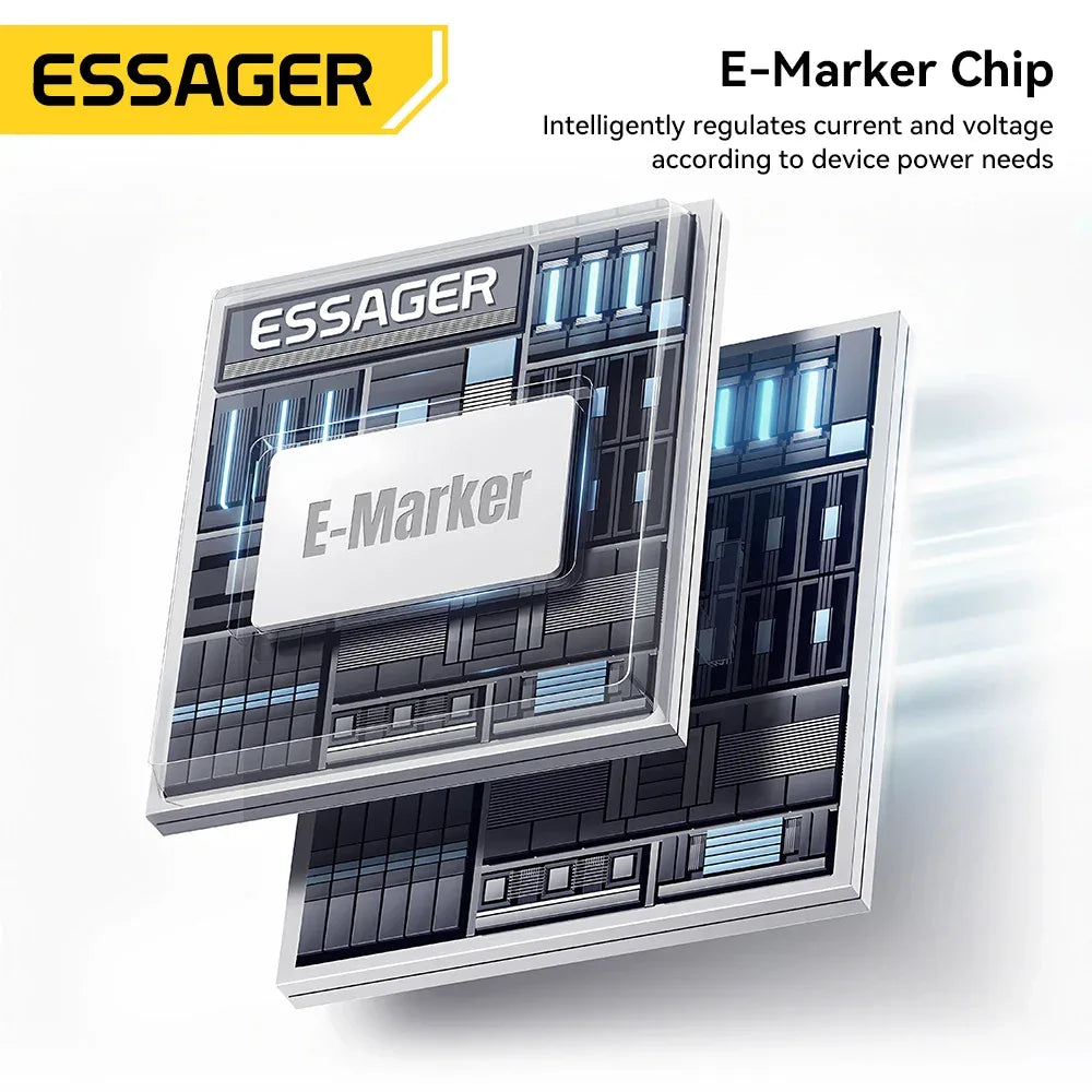 Essager 100W Car Spring Type C Cable - ShopHub