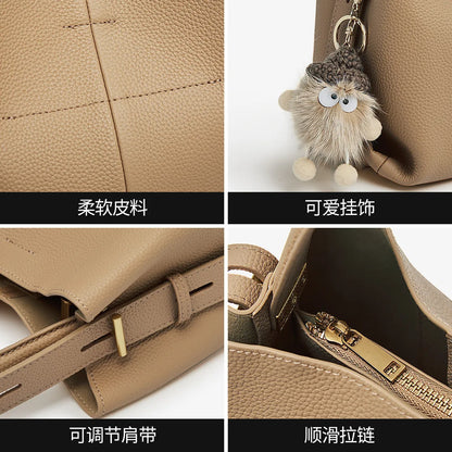 FOXER Genuine Leather Handbag — Premium Women's Shoulder Bag
