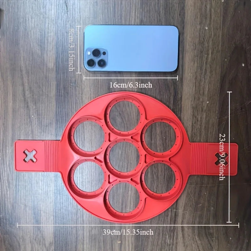 Silicone Pancake Egg Maker - Non-Stick Tool for Effortless Breakfasts