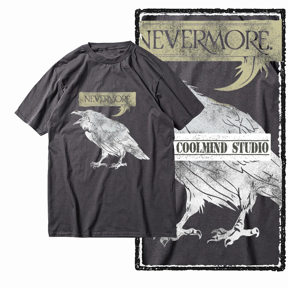 COOLMIND X0062 Dark Winged Truth Graphic Tee