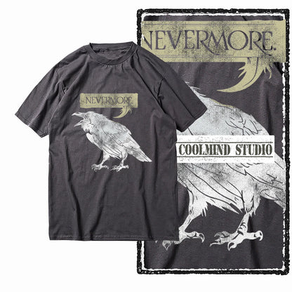 COOLMIND X0062 Dark Winged Truth Graphic Tee