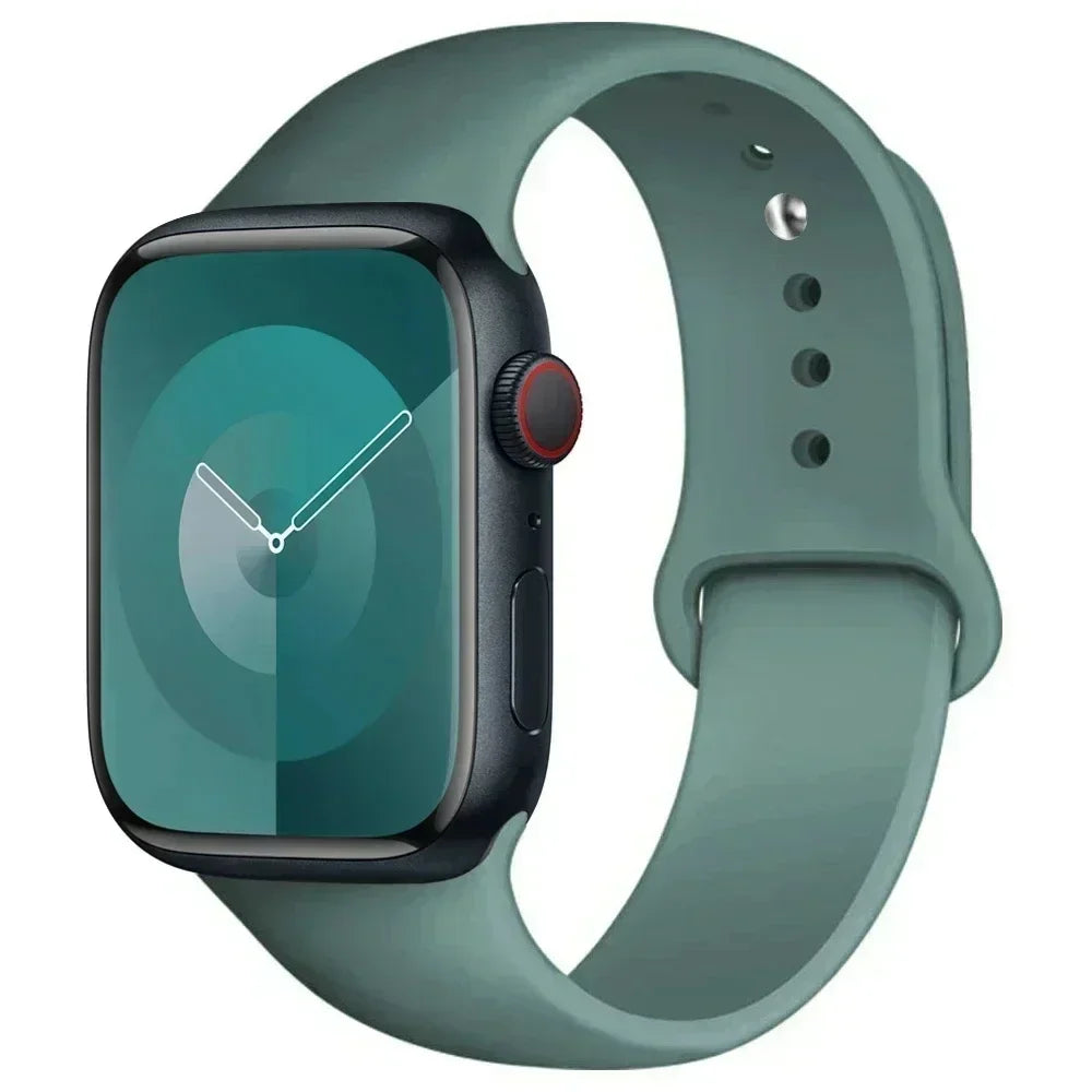 Silicone Sport Band for Apple Watch Series (42mm - 49mm)(available in 45 colours) Habicare