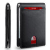 Rfid Carbon Fiber Men Wallets Man Card Holder Money Bag Slim Thin Mini Wallet Male Small Short Purse Black Walet Billfold Vallet