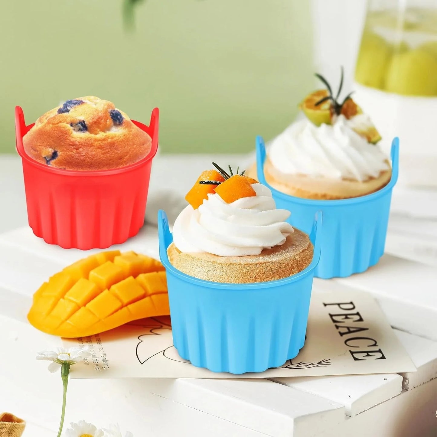 Air Fryer Baking Molds - Non-Stick Reusable Molds