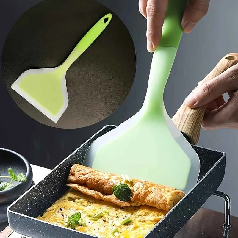 Food-Grade Silicone Spatula | Heat-Resistant Non Stick for Baking Grill & Pancakes | Dishwasher Safe BPA-Free Kitchen Tool