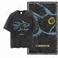 G22 Exclusive Vintage Streetwear Cotton Men's COOLMIND Graphic T-shirt | Acid Washed Big Size Cool O-neck Men's Tee Tshirt