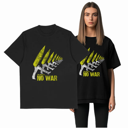 COOLMIND X0009 Anti-War Graphic Cotton Tee