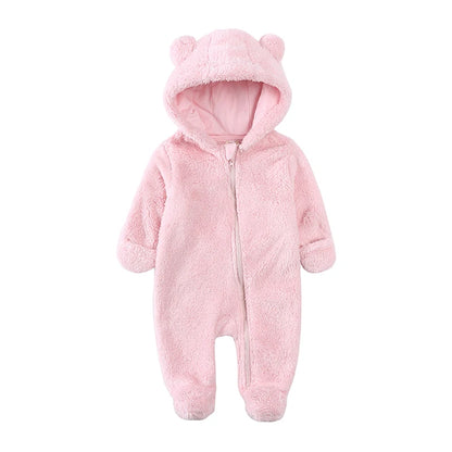 Kids Tales Cosy Cub Cotton-Lined Hooded Baby Romper