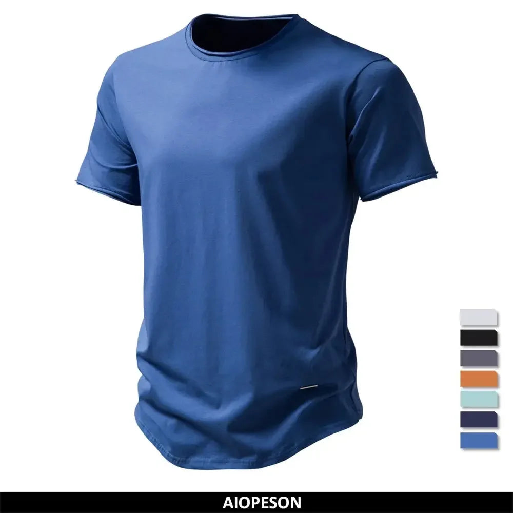 AIOPESON 100% Cotton Men's T-Shirts - ShopHub