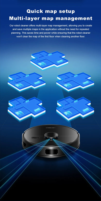 Liectroux M70 Pro Robot Vacuum Cleaner & Mop