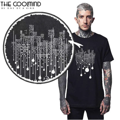 COOLMIND Printed Cotton T-Shirt | Men's Laid-Back Style