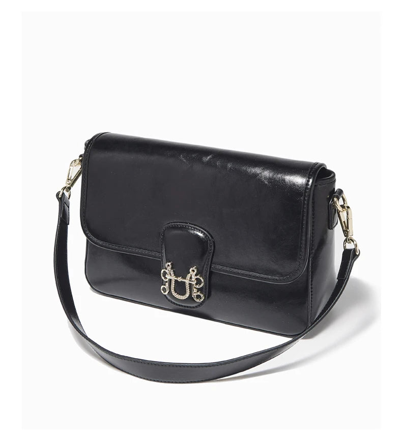 FOXER Split Cowhide Leather Crossbody Bag