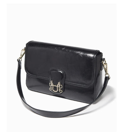 FOXER Split Cowhide Leather Crossbody Bag