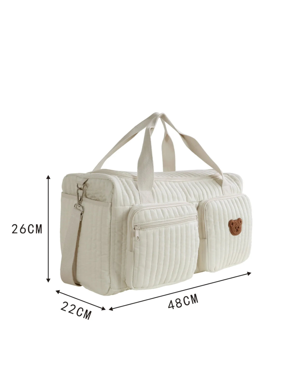 Tiny Trails Embroidered Nappy Tote Bag