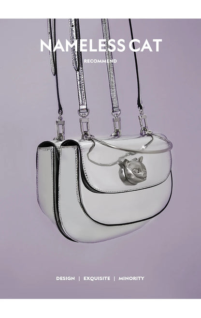BAFELLI 2026 NEW WOMEN'S HANDBAG CAT EVENING PURSE LUXURY BRAND DESIGNER STYLE FASHION CASUAL CROSSBODAY LEATHER STYLISH