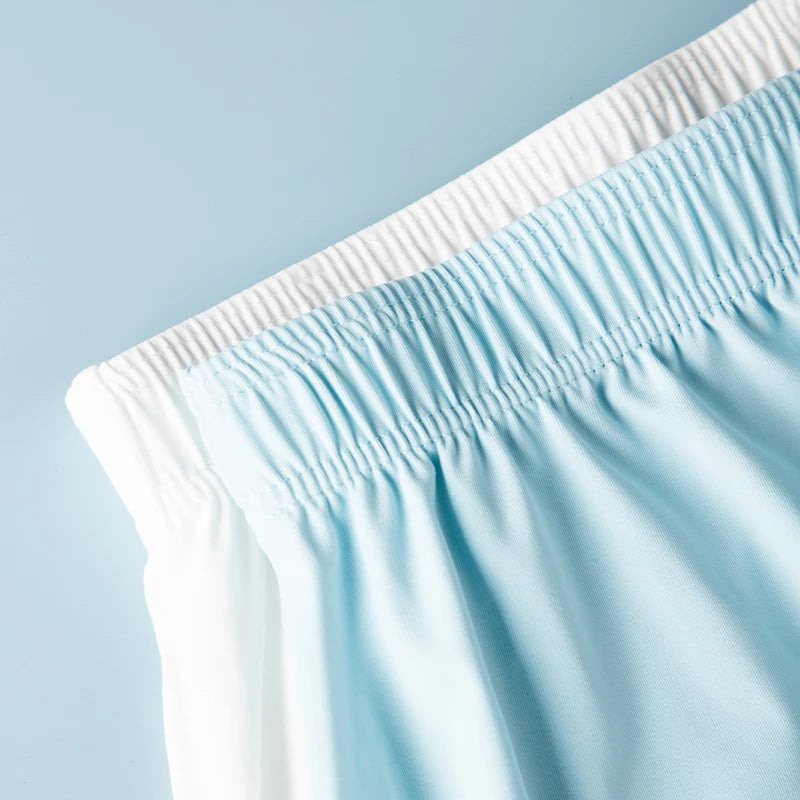 MiiOW Men's Ice Silk Boxer Shorts 3Pcs Breathable Underwear Large Size