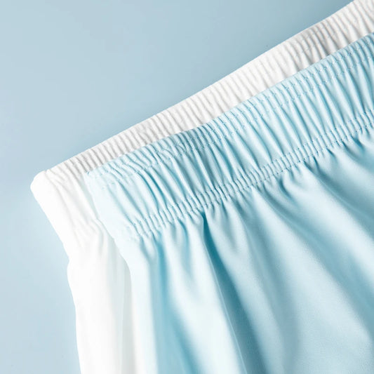 MiiOW Men's Ice Silk Boxer Shorts 3Pcs Breathable Underwear Large Size