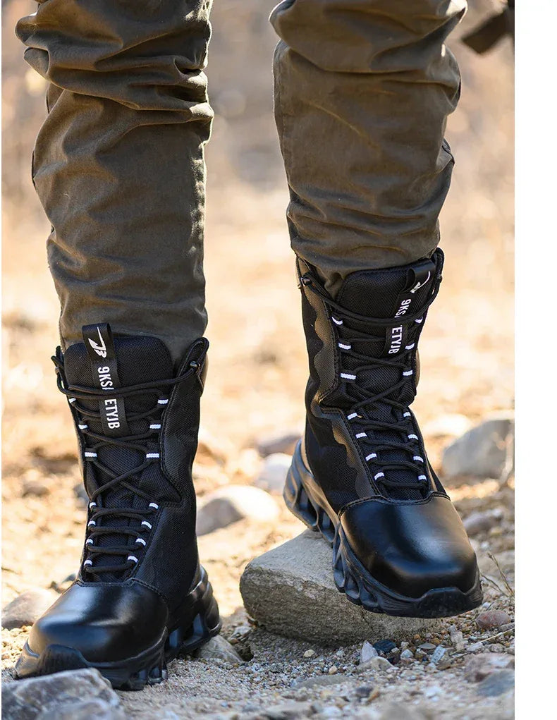 Kankeirr Indestructible Men's Steel Toe Work Boots - ShopHub