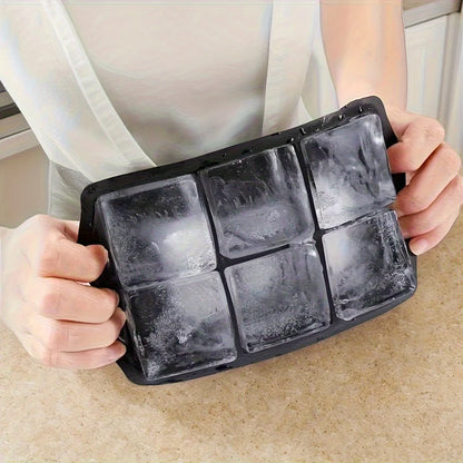 6-Cell Large Silicone Ice Cube Tray