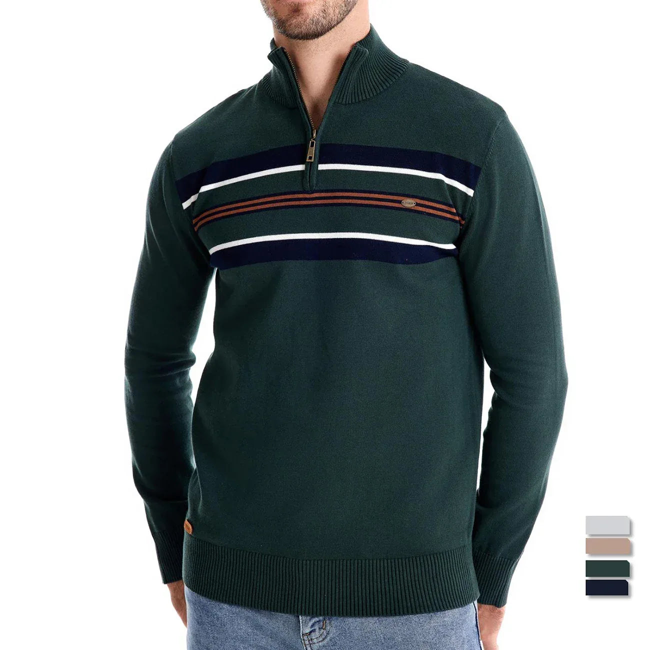 AIOPESON Men's Ribbed Turtleneck Sweaters - ShopHub