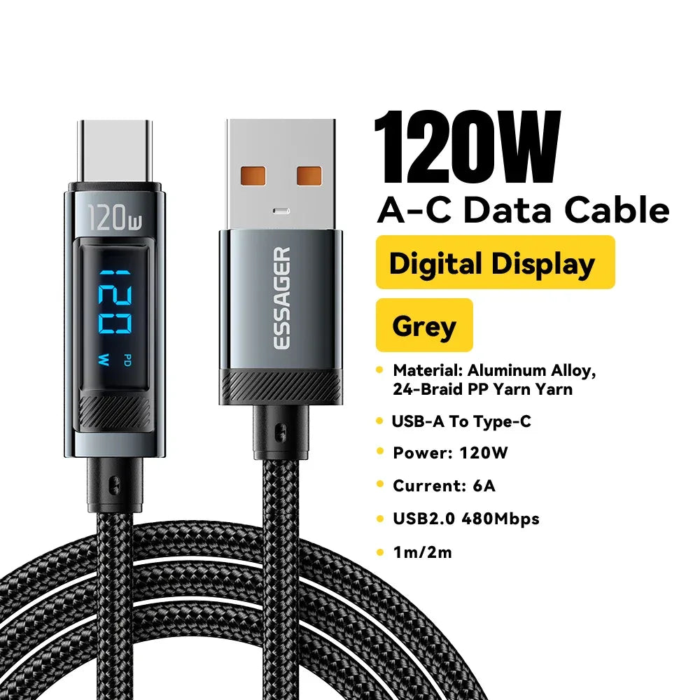 Essager 120W USB Type C Cable - ShopHub
