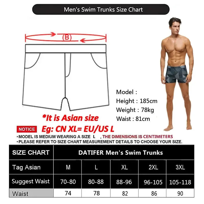 DATIFER Men's Swim Trunks - ShopHub