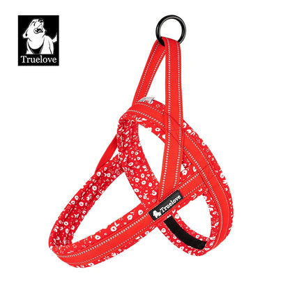 Truelove Floral Printing Mesh Padded Harness – Comfort and Style for Every Dog