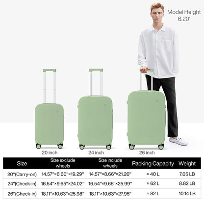 Mixi Travel Luggage 20", 24" and 26"