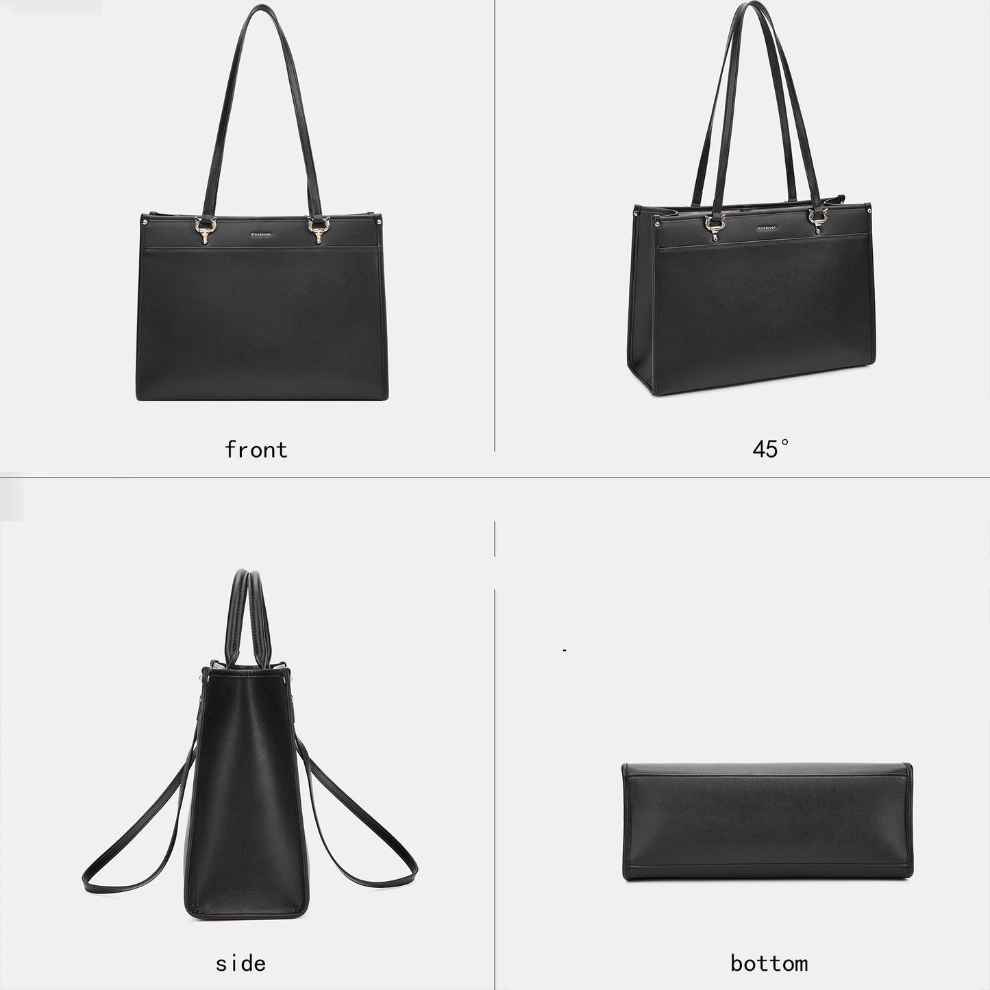 FOXER Luxury Large Capacity Tote Bag for Women
