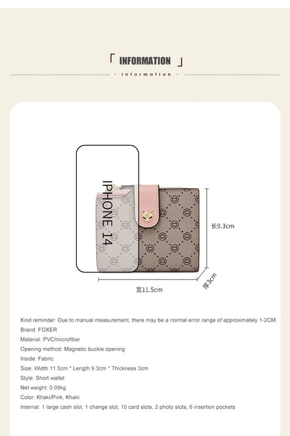FOXER Women's Short Wallet