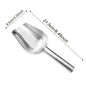 Stainless Steel Ice Shovel - Heavy-Duty Metal Scoop