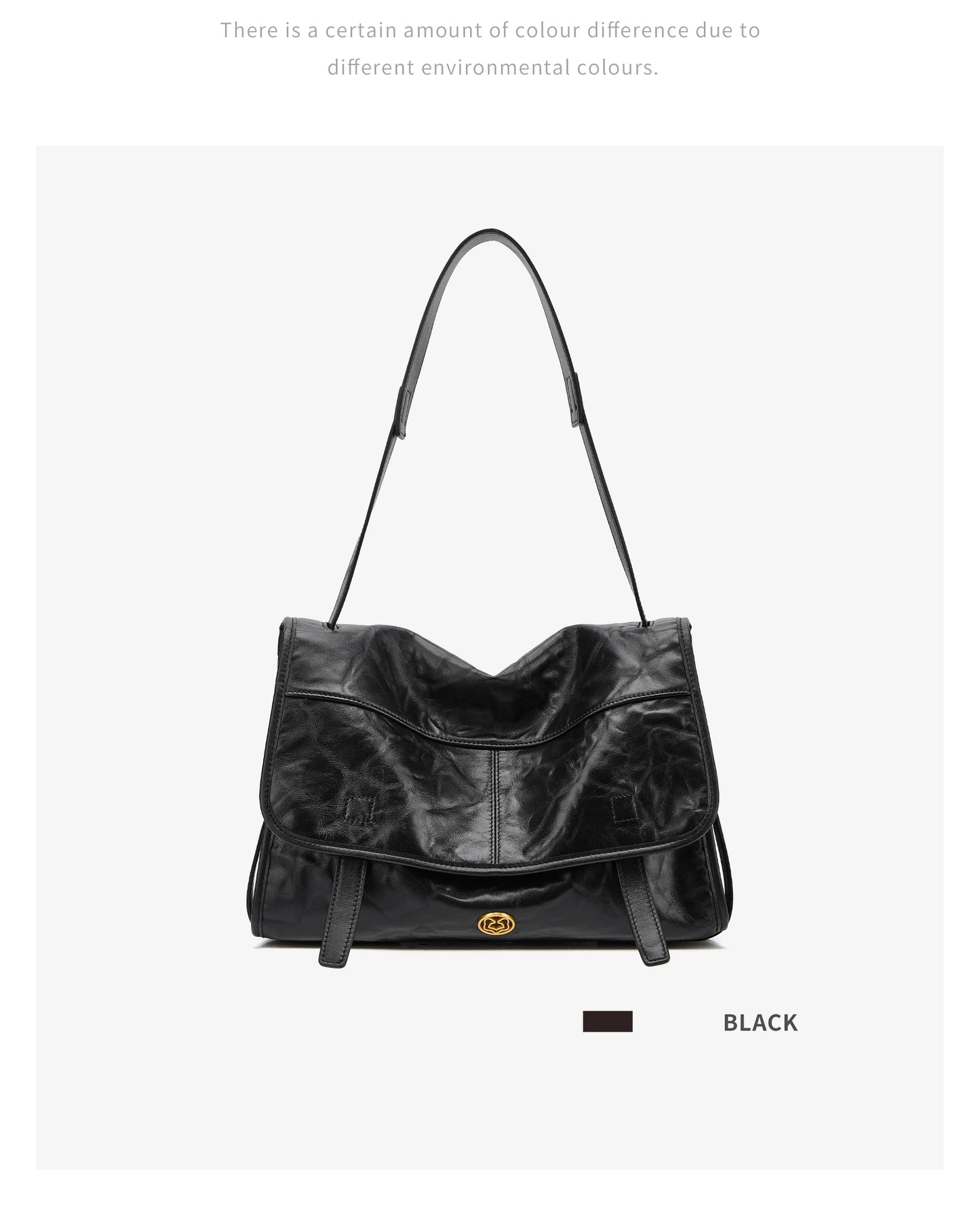 FOXER Wrinkled Genuine Leather Women's Crossbody Bag