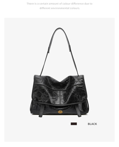 FOXER Wrinkled Genuine Leather Women's Crossbody Bag