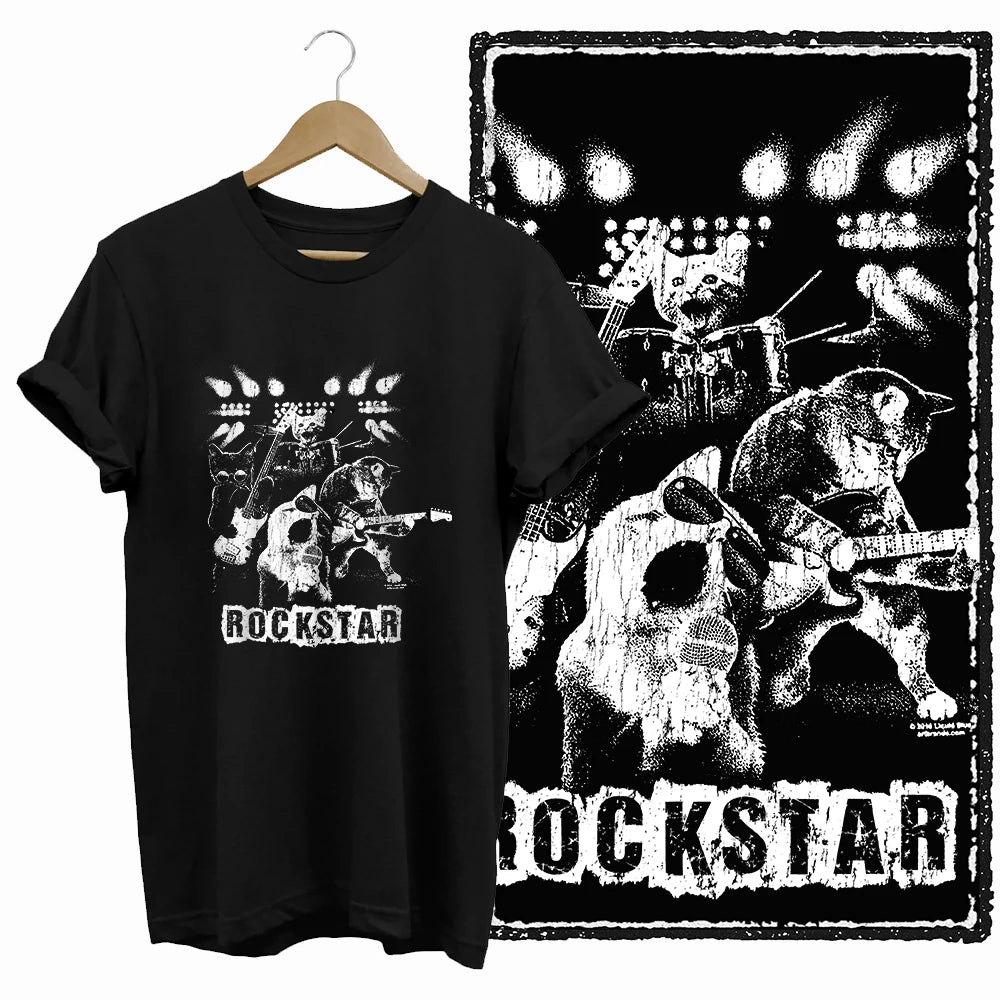 COOLMIND Black Cat Graphic Cotton T-Shirt | Women's Design Collection