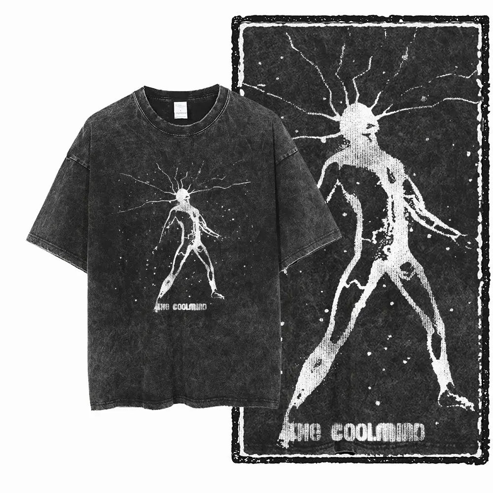 G13 Exclusive Cool 100% Cotton COOL Printed Men's T-shirt | Acid Washed Streetwear Big Size Vintage O-neck Men's Tee Tshirt