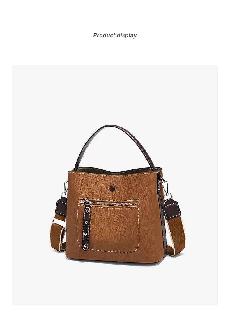 FOXER New Lady's Handbag Fashion 2026 Spring Summer Genuine Leather Casual Women Tote Bag Large Capacity Crossbody Shoulder Bag