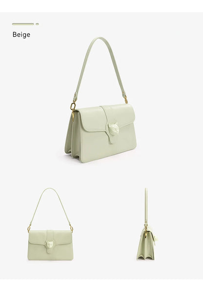 BAFELLI Full-Leather Square Shoulder Bag