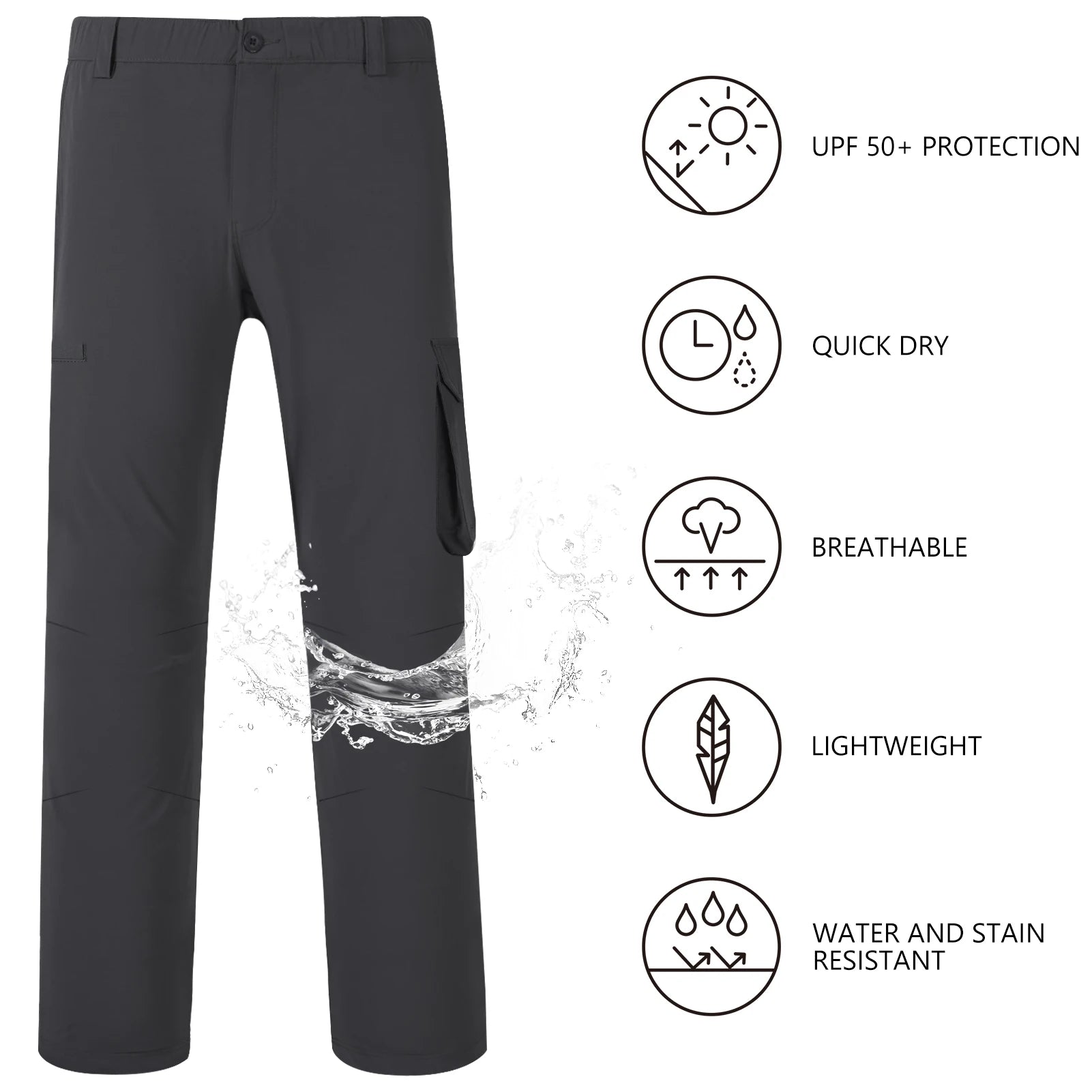 BASSDASH Men's Fishing Cargo Pants