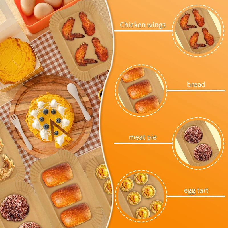Baking Paper for Ninja Air Fryer, 125 & 200 Pcs