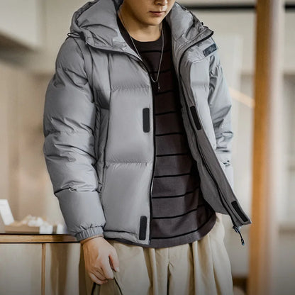 Maden Men's Winter Detachable Sleeves Down Jacket – Two Jackets in One