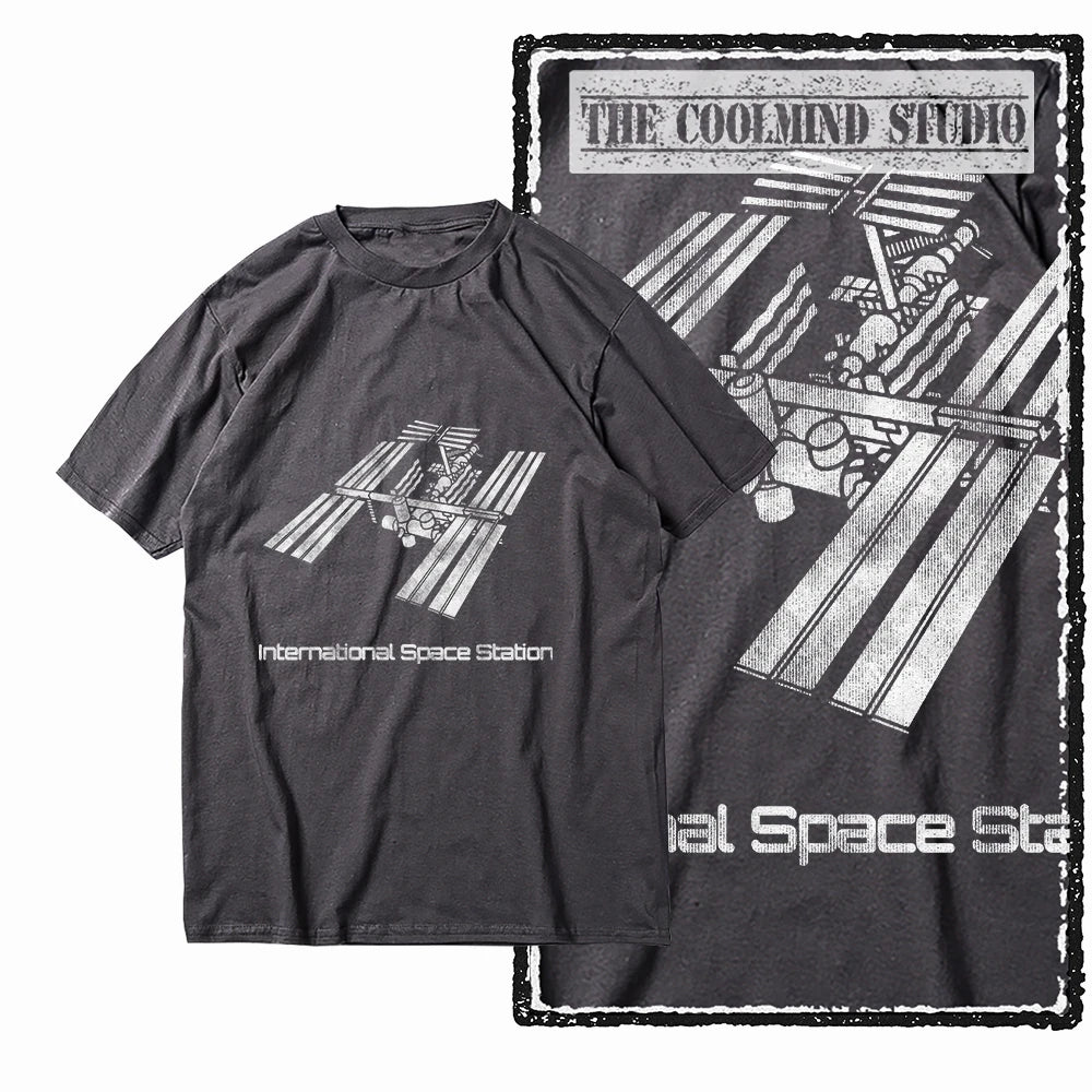 COOLMIND Z1150 ISS Space Station Graphic Cotton Tee