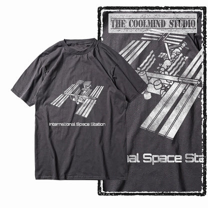 COOLMIND Z1150 ISS Space Station Graphic Cotton Tee